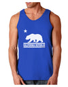 California Republic Design - Cali Bear Dark Loose Tank Top by TooLoud-Mens Loose Tank Top-TooLoud-Royal Blue-Small-Davson Sales