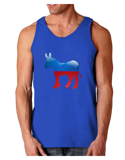 Democrat Bubble Symbol Dark Loose Tank Top-Mens Loose Tank Top-TooLoud-Royal Blue-Small-Davson Sales