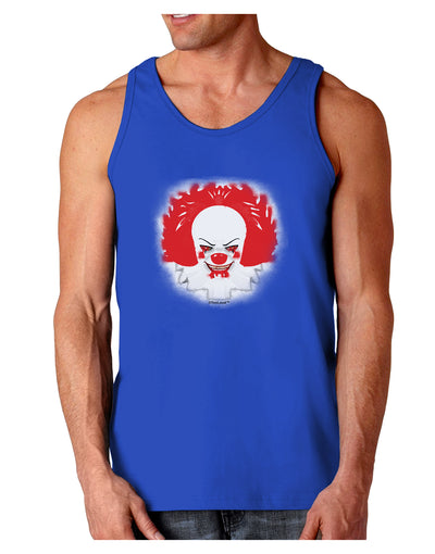 Extra Scary Clown Watercolor Dark Loose Tank Top-Mens Loose Tank Top-TooLoud-Royal Blue-Small-Davson Sales