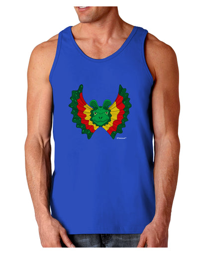 Dilophosaurus Design - Color Dark Loose Tank Top by TooLoud-Mens Loose Tank Top-TooLoud-Royal Blue-Small-Davson Sales