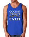 Coolest Dad Ever Dark Loose Tank Top-Mens Loose Tank Top-TooLoud-Royal Blue-Small-Davson Sales