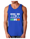 Kiss Me I'm Pretending to Be Irish Dark Loose Tank Top by TooLoud-Mens Loose Tank Top-TooLoud-Royal Blue-Small-Davson Sales