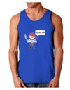 I'll Cut You - Petey the Pirate Dark Loose Tank Top-Mens Loose Tank Top-TooLoud-Royal Blue-Small-Davson Sales