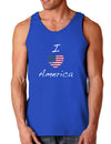 I Heart America Scribble Dark Loose Tank Top-Mens Loose Tank Top-TooLoud-Royal Blue-Small-Davson Sales