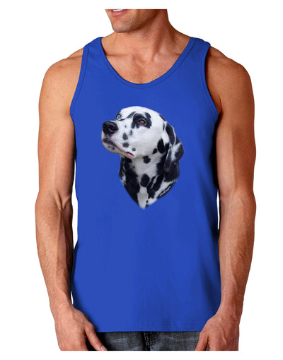 Dalmatian Portrait Dark Loose Tank Top by TooLoud-Mens Loose Tank Top-TooLoud-Royal Blue-Small-Davson Sales