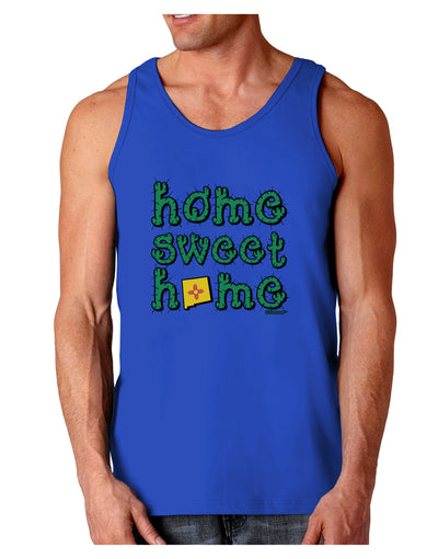 Home Sweet Home - New Mexico - Cactus and State Flag Dark Loose Tank Top by TooLoud-Mens Loose Tank Top-TooLoud-Royal Blue-Small-Davson Sales