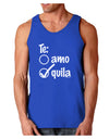 Tequila Checkmark Design Dark Loose Tank Top by TooLoud-Mens Loose Tank Top-TooLoud-Royal Blue-Small-Davson Sales