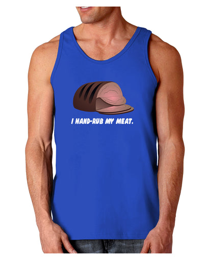 I Hand-Rub My Meat - Roast Beef Dark Loose Tank Top-Mens Loose Tank Top-TooLoud-Royal Blue-Small-Davson Sales