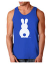 Cute Bunny Silhouette with Tail Dark Loose Tank Top by TooLoud-Mens Loose Tank Top-TooLoud-Royal Blue-Small-Davson Sales