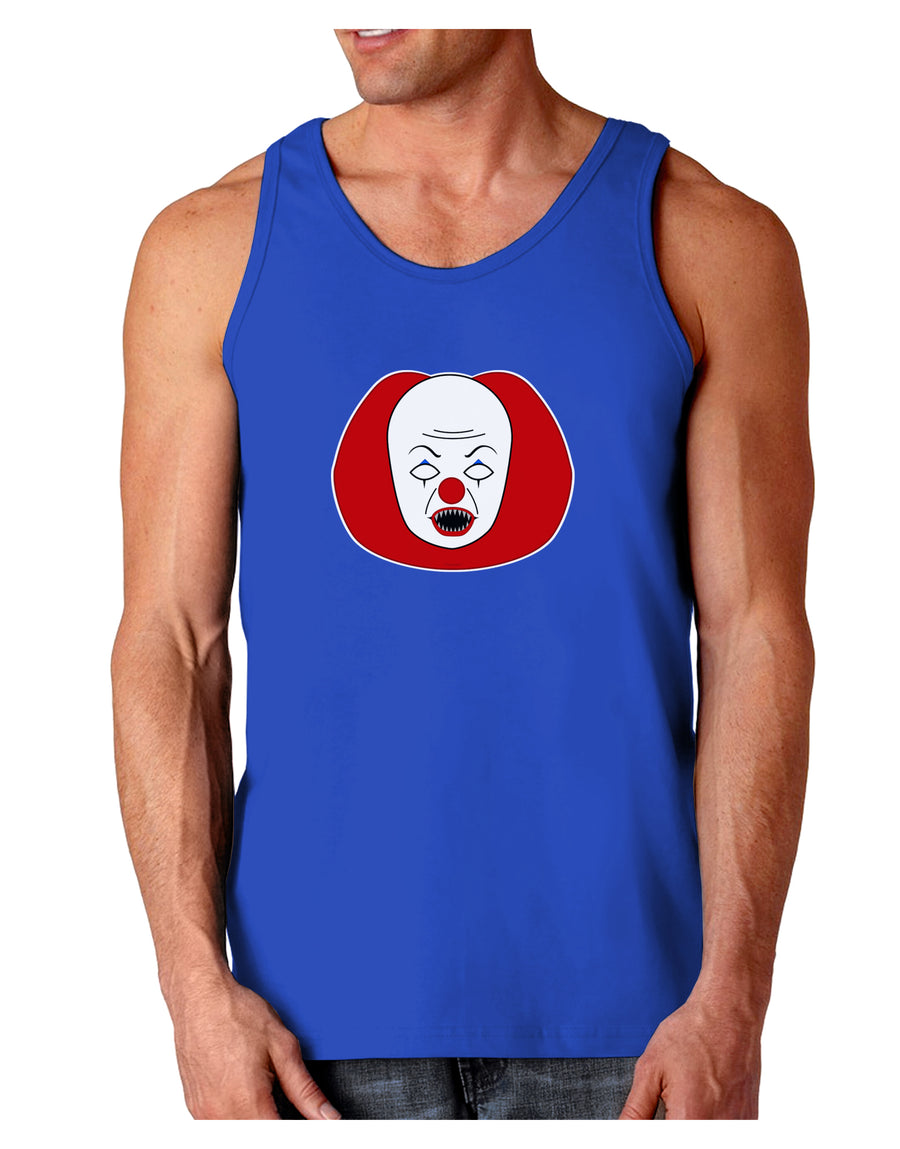 Scary Face Clown - Halloween Dark Loose Tank Top-Mens Loose Tank Top-TooLoud-Black-Small-Davson Sales