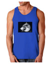 White Wolf Moon Dark Loose Tank Top-Mens Loose Tank Top-TooLoud-Royal Blue-Small-Davson Sales