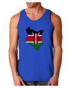 Kenya Flag Silhouette Distressed Dark Loose Tank Top-Mens Loose Tank Top-TooLoud-Royal Blue-Small-Davson Sales