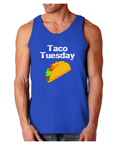 Taco Tuesday Design Dark Loose Tank Top by TooLoud-Mens Loose Tank Top-TooLoud-Royal Blue-Small-Davson Sales