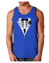 Skeleton Tuxedo Halloween Dark Loose Tank Top-Mens Loose Tank Top-TooLoud-Royal Blue-Small-Davson Sales