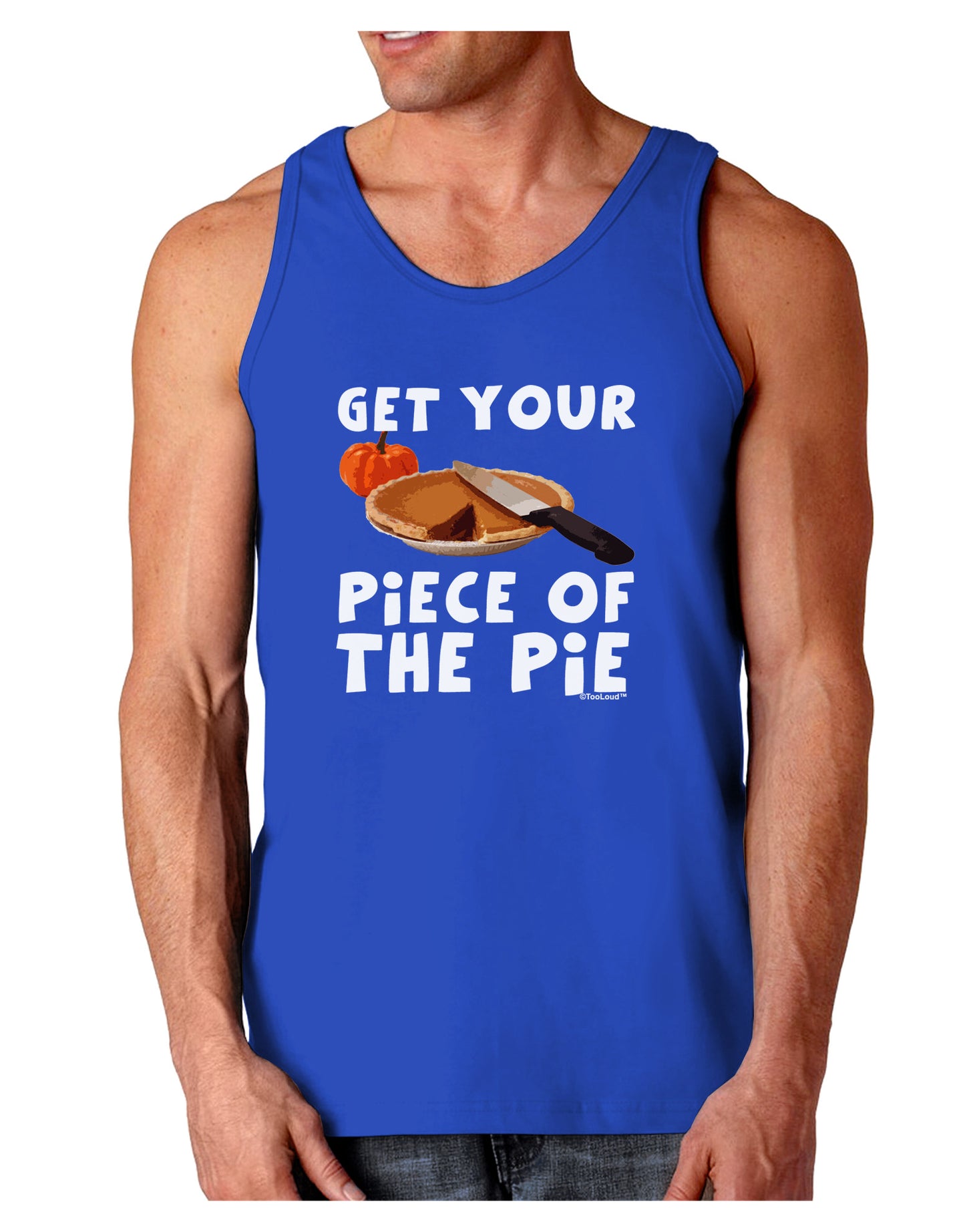 Get Your Piece Dark Loose Tank Top-Mens Loose Tank Top-TooLoud-Royal Blue-Small-Davson Sales