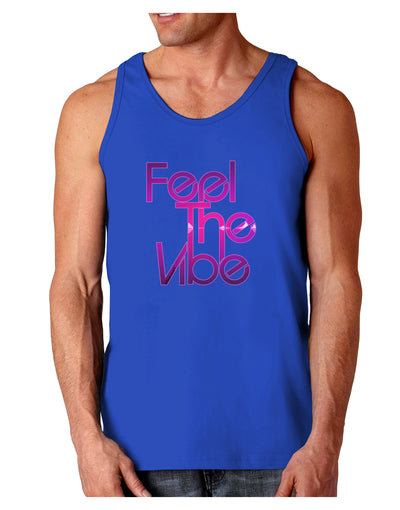 Feel The Vibe Dark Loose Tank Top-Mens Loose Tank Top-TooLoud-Royal Blue-Small-Davson Sales