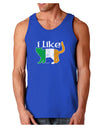 I Like Irish Cat Silhouette Dark Loose Tank Top by TooLoud-Mens Loose Tank Top-TooLoud-Royal Blue-Small-Davson Sales