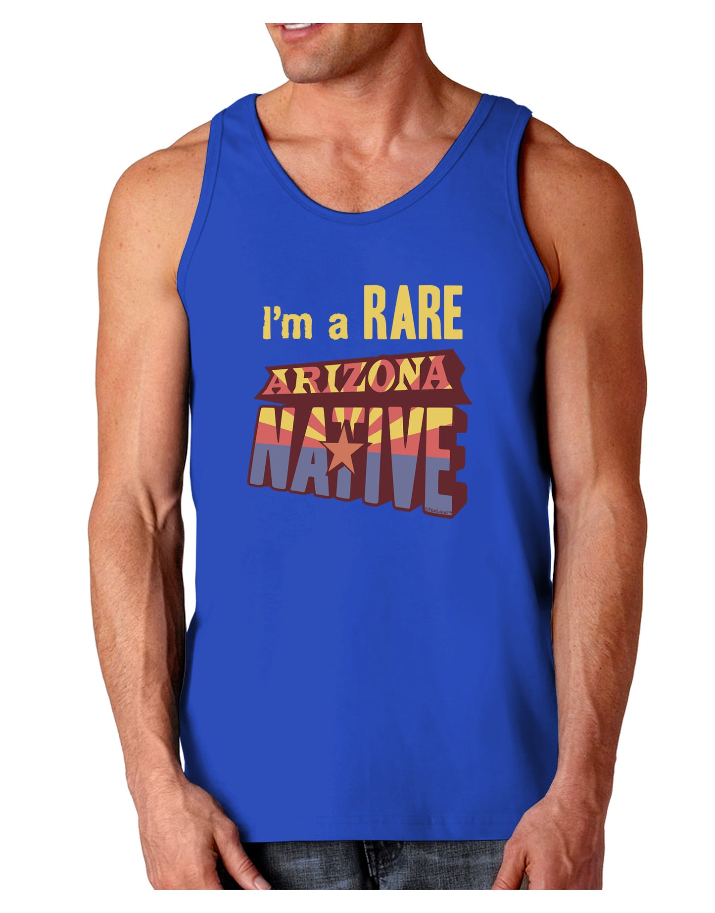 I'm a Rare Arizona Native Dark Loose Tank Top-Mens Loose Tank Top-TooLoud-Royal Blue-Small-Davson Sales