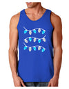 Hanukkah Lights Blue and Silver Dark Loose Tank Top-Mens Loose Tank Top-TooLoud-Royal Blue-Small-Davson Sales