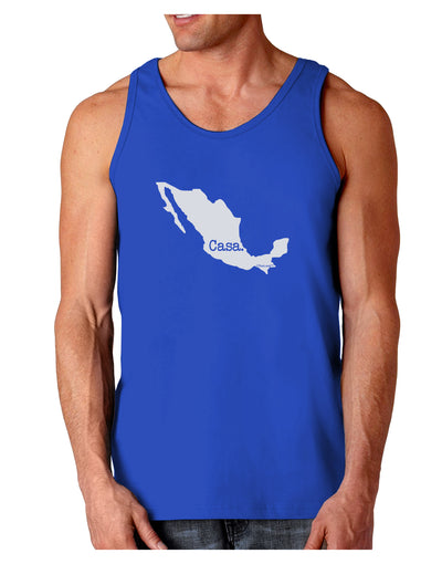 Mexico - Casa - Cinco De Mayo Dark Loose Tank Top-Mens Loose Tank Top-TooLoud-Royal Blue-Small-Davson Sales