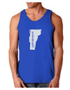 Vermont - United States Shape Dark Loose Tank Top by TooLoud-Mens Loose Tank Top-TooLoud-Royal Blue-Small-Davson Sales