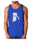 Rhode Island - United States Shape Dark Loose Tank Top by TooLoud-Mens Loose Tank Top-TooLoud-Royal Blue-Small-Davson Sales