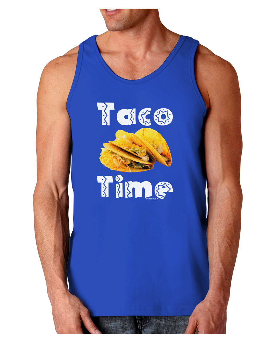 Taco Time - Mexican Food Design Dark Loose Tank Top by TooLoud-Mens Loose Tank Top-TooLoud-Black-Small-Davson Sales