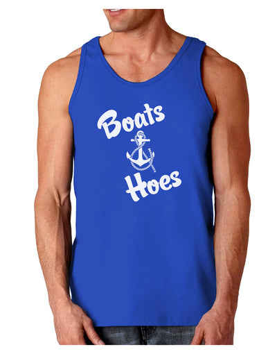 Boats and Hoes Dark Loose Tank Top-Mens Loose Tank Top-TooLoud-Royal Blue-Small-Davson Sales