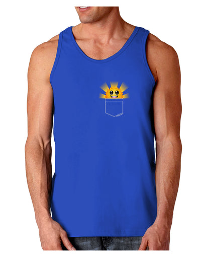 Sunshine In My Pocket Dark Loose Tank Top-Mens Loose Tank Top-TooLoud-Royal Blue-Small-Davson Sales