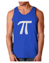 Pi Symbol Glitter - White Dark Loose Tank Top by TooLoud-Mens Loose Tank Top-TooLoud-Royal Blue-Small-Davson Sales