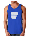 Arkansas - United States Shape Dark Loose Tank Top by TooLoud-Mens Loose Tank Top-TooLoud-Royal Blue-Small-Davson Sales