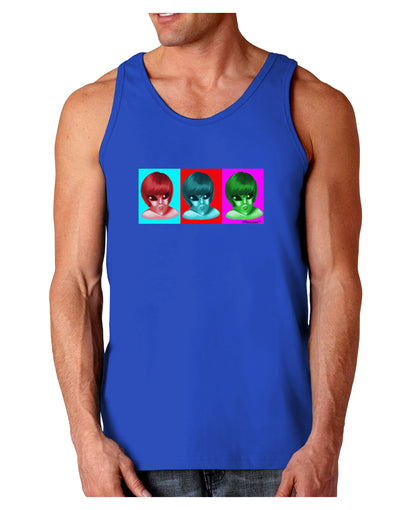 Extraterrestial Pop-art #2 Dark Loose Tank Top by TooLoud-Mens Loose Tank Top-TooLoud-Royal Blue-Small-Davson Sales