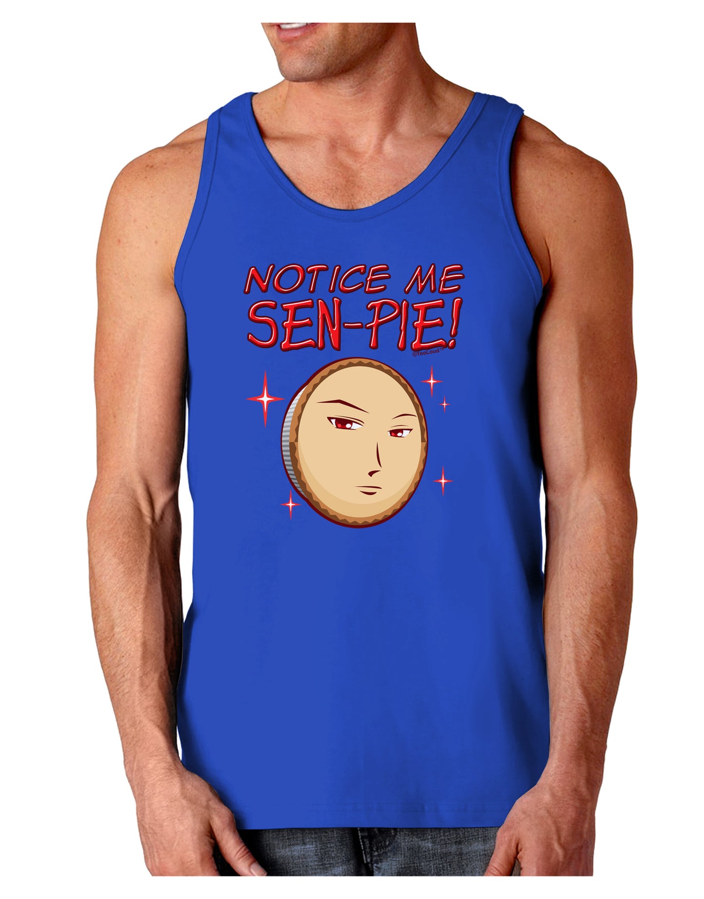 Notice Me Sen-pie Dark Loose Tank Top-Mens Loose Tank Top-TooLoud-Royal Blue-Small-Davson Sales