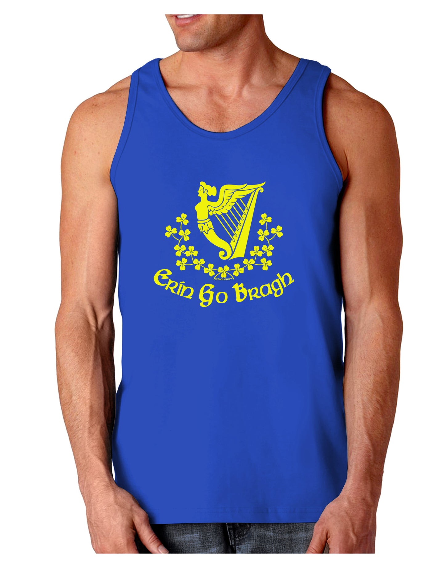 Erin Go Bragh Ireland Forever Dark Loose Tank Top-Mens Loose Tank Top-TooLoud-Royal Blue-Small-Davson Sales