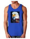 Patriotic Bald Eagle - American Flag Dark Loose Tank Top by TooLoud-Mens Loose Tank Top-TooLoud-Royal Blue-Small-Davson Sales