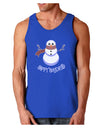 Snowman - Happy Holidays Dark Loose Tank Top-Mens Loose Tank Top-TooLoud-Royal Blue-Small-Davson Sales