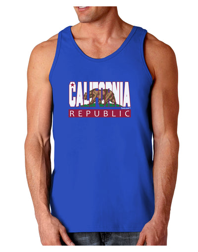 California Design #1 Dark Loose Tank Top by TooLoud-Mens Loose Tank Top-TooLoud-Royal Blue-Small-Davson Sales