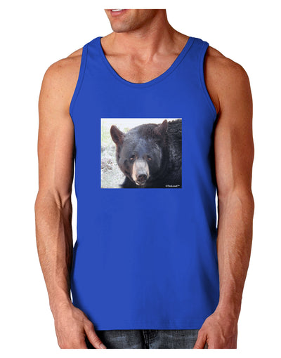 Staring Black Bear Dark Loose Tank Top-Mens Loose Tank Top-TooLoud-Royal Blue-Small-Davson Sales