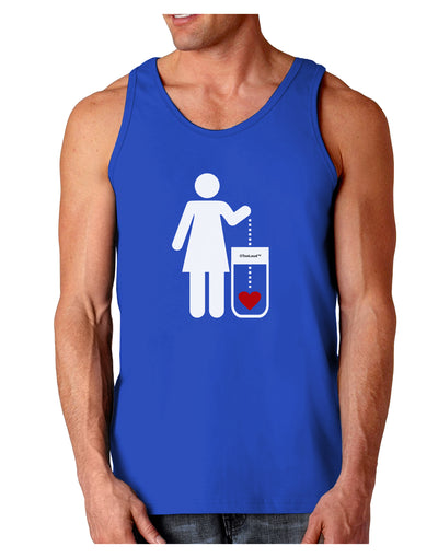 Single and Happy - Single Woman Dark Loose Tank Top by TooLoud-Mens Loose Tank Top-TooLoud-Royal Blue-Small-Davson Sales