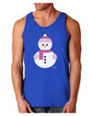 Cute Girl Snowman - Christmas Dark Loose Tank Top by TooLoud-Mens Loose Tank Top-TooLoud-Royal Blue-Small-Davson Sales