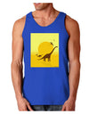 Brontosaurus and Pterodactyl Silhouettes with Sun Dark Loose Tank Top by TooLoud-Mens Loose Tank Top-TooLoud-Royal Blue-Small-Davson Sales