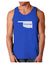 Oklahoma - United States Shape Dark Loose Tank Top by TooLoud-Mens Loose Tank Top-TooLoud-Royal Blue-Small-Davson Sales