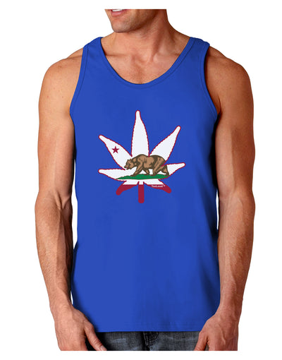 California Bear Leaf Design Dark Loose Tank Top by TooLoud-Mens Loose Tank Top-TooLoud-Royal Blue-Small-Davson Sales