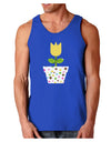 Easter Tulip Design - Yellow Dark Loose Tank Top by TooLoud-Mens Loose Tank Top-TooLoud-Royal Blue-Small-Davson Sales