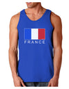 French Flag - France Text Dark Loose Tank Top by TooLoud-Mens Loose Tank Top-TooLoud-Royal Blue-Small-Davson Sales