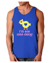 I'm One Cute Chick Dark Loose Tank Top by TooLoud-Mens Loose Tank Top-TooLoud-Royal Blue-Small-Davson Sales