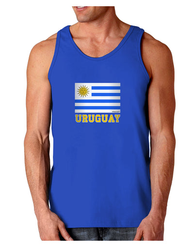 Uruguay Flag Dark Dark Loose Tank Top-Mens Loose Tank Top-TooLoud-Royal Blue-Small-Davson Sales