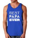 Best Papa Ever Dark Loose Tank Top-Mens Loose Tank Top-TooLoud-Royal Blue-Small-Davson Sales