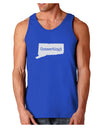 Connecticut - United States Shape Dark Loose Tank Top by TooLoud-Mens Loose Tank Top-TooLoud-Royal Blue-Small-Davson Sales