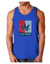 Yes We Cannabis - Marijuana Leaf Dark Loose Tank Top-Mens Loose Tank Top-TooLoud-Royal Blue-Small-Davson Sales